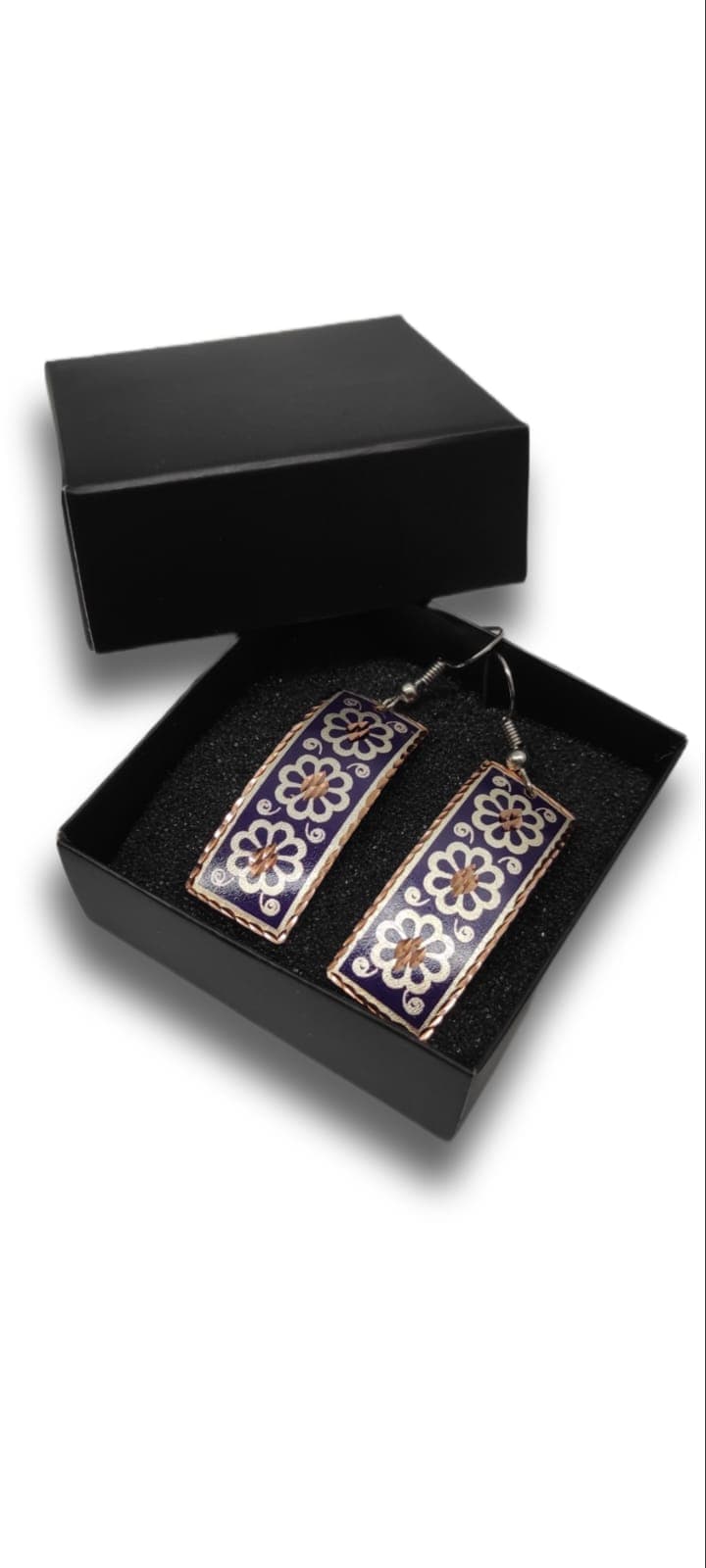 Bakır küpe, kupe, Bakır küpe modeli, işlemeli küpe, Saf bakır küpe, kadın küpe