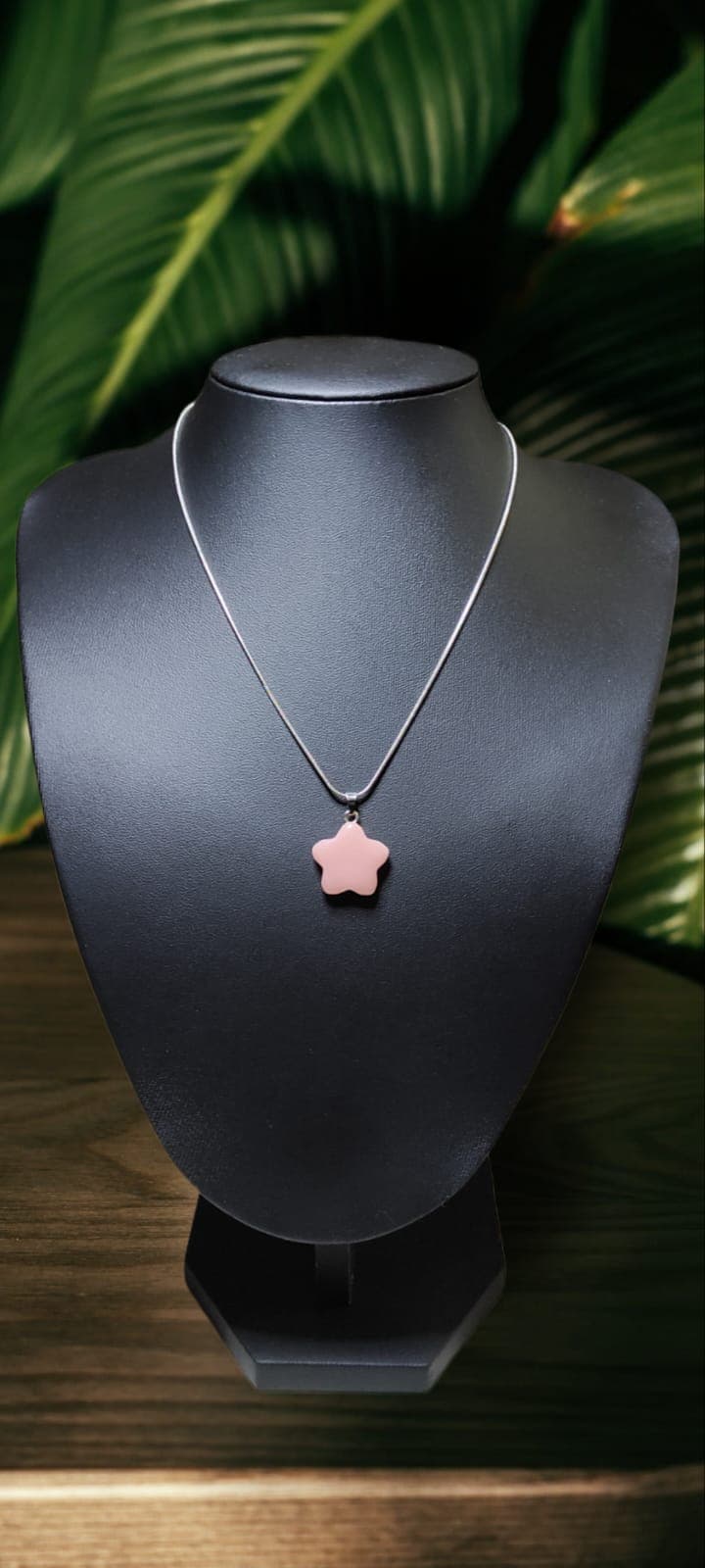 Yıldız Kolye Pembe Kuvars Kolye Pembe Kuvars Taşı Pembe Taşlı Kolye